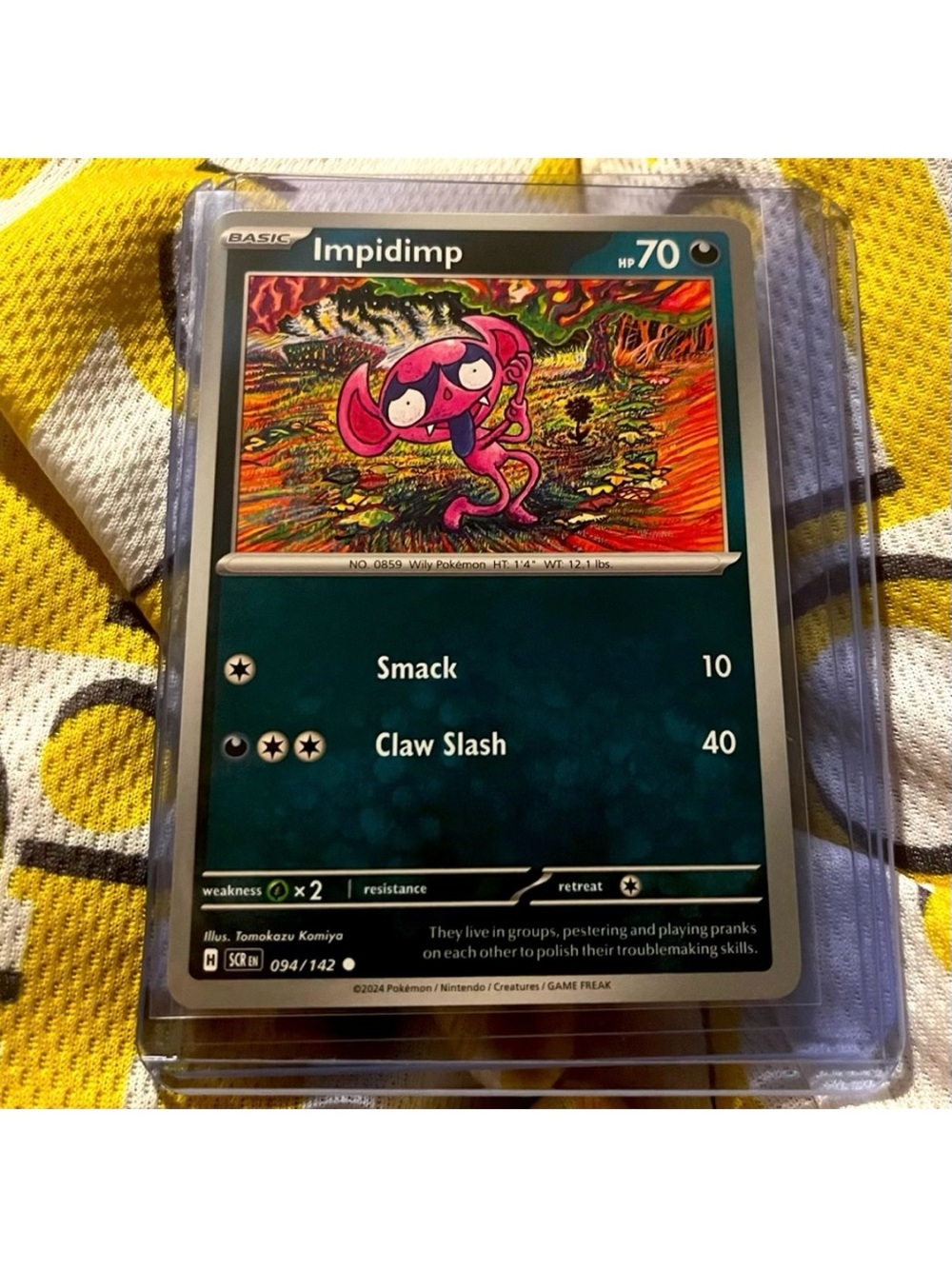 Impidimp Pokemon Card #94/142 2024 Stellar Crown TCG MINT Condition
